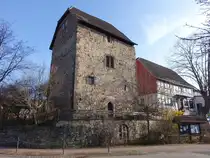 Stedtfeld, Wehrturm Steinstock in der Oberlandstra�e (17.03.2024)