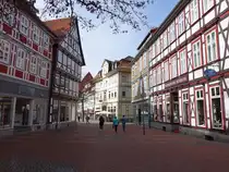 Osterode am Harz, Fachwerkh�user am Martin Luther Platz (19.03.2024)