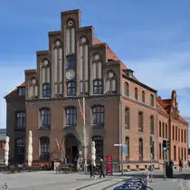 Das Italienische Restaurant Il Casale befindet sich im ehemaligen Zollhaus von Wismar. (April 2024)