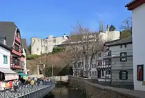 Bad M�nstereifel - Burg und Erftlauf neben der Werther Stra�e - 09.03.2024