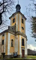 Turm der Pfarrkirche Maria Himmelfahrt in Doubice (CZ), erbaut zwischen 1811 und 1814.

🕓 2.3.2024 | 10:39 Uhr