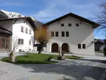 H�user am Dorfplatz von Reschen am See (13.04.2024)