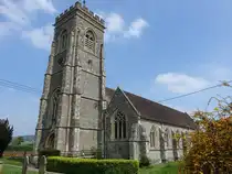 Semley, Pfarrkirche St. Leonard, erbaut ab 1191, Umbau im 19. Jahrhundert durch Thomas Wyatt (11.05.2024)