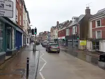 Crediton, H�user in der High Street, Devon (13.05.2024)