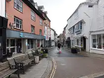 Launceston, H�user in der High Street, Cornwall (14.05.2024)