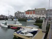 Padstow, H�user und altes Zollhaus am South Quay (14.05.2024)