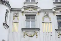 Jugendstil in der N�he von der Wiener Hofburg. Aufnahme: 18. Mai 2024.