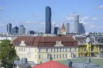 Blick vom Wiener Riesenrad in nordwestlicher Richtung. Aufnahme: 19. Mai 2024.