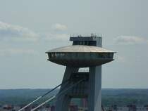 Detailaufnahme UFO Restaurant auf der Neue Br�cke in Bratislava 20-08-2008