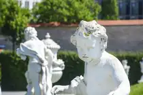 Wien - Skulpturen im Belvedere Schlosspark. Aufnahme: 20. Mai 2024.
