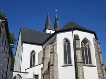 Iserlohn, oberste Stadtkirche St. Marien, gotische Hallenkirche aus dem 13. Jahrhundert (09.06.2024)