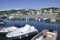 M�lle ist ein Ort in der s�dschwedischen Provinz Sk�ne l�n (Provinz Schonen). Der Ort in der Gemeinde H�gan�s liegt an der Spitze der Halbinsel Kullen rund 30 Kilometer n�rdlich von Helsingborg. Aufnahme: 26. Juni 2024.