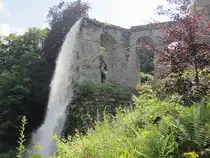 Das einer r�mischen Wasserleitung nachempfundene Aqu�dukt im Bergpark Wilhelmsh�he in Kassel am 26.06.2024.