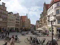 M�nster, H�user am alten Fischmarkt und Prinzipalmarkt (06.06.2024)