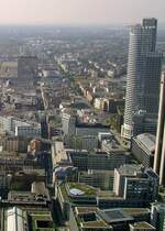 Blick �ber das Bahnhofsviertel mit Westendtower.