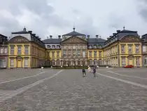 Bad Arolsen, Residenzschloss, erbaut von 1710 bis 1810 nach Pl�nen des Baumeister Julius Ludwig Rothweil, Deckengem�lde durch den italienischen K�nstlers Carlo Ludovici Castelli. Stuckarbeiten von Andrea Gallasini (31.05.2024)