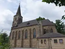 Bad Arolsen, neugotische St. Johannes Kirche, erbaut 1897 (31.05.2024)