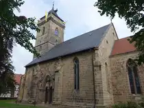 Volkmarsen, Pfarrkirche St. Marien, fr�hgotische Hallenkirche, erbaut ab 1317 (31.05.2024)