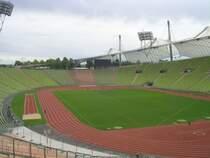 Blick in das M�nchener Olympiastadion.