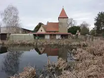 Salsitz, evangelische Dorfkirche, erbaut im 13. Jahrhundert (29.03.2024)