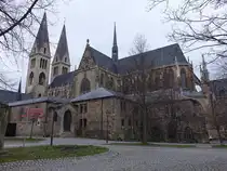 Halberstadt, gotischer Dom St. Stephanus und St. Sixtus, erbaut ab 1236 (24.03.2024) 