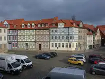Halberstadt, Fachwerkh�user in der Bakenstra�e (24.03.2024)