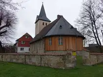 Athenstedt, evangelische St. Bonifatius Kirche, erbaut ab 1589 (23.03.2024)