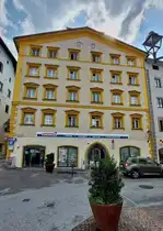 Geb�ude am Stadtplatz in Schwaz. 08.2024