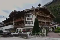 Elisabeth Hotel mit sch�nem Erker in Mayrhofen. 19.08.2024