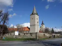 Schloss Hessen, erbaut im 16. Jahrhundert mit Bergfried (23.03.2024)