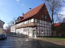 Hornburg, Fachwerkhaus in der Pfarrhofstra�e (23.03.2024)