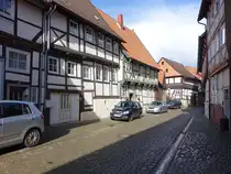 Hornburg, Fachwerkh�user in der Dammstra�e (23.03.2024)