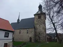 Rieder, evangelische Kirche Beatae Mariae Virginis, erbaut im 13. Jahrhundert (22.03.2024)