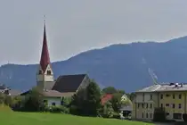 Die Kirche von Eben, nahe dem Achensee. 08.2024