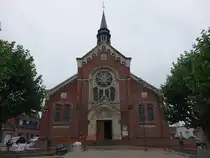 Nieppe, Kirche Notre-Dame-de-Bon-Secours, erbaut ab 1920 (06.09.2024)