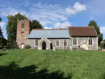 Lower Basildon, Pfarrkirche St. Bartholom�us, erbaut im 13. Jahrhundert (08.09.2024)