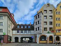 Kolberg (Kołobrzeg) wurde im zweiten Weltkrieg zu 90 Prozent zerst�rt, da es durch Hitlers Erkl�rung zum  Festen Platz  bis zum letzten Soldaten verteidigt werden sollte. Somit sind heute auch im Stadtzentrum viele Neubauten zu sehen. (September 2024)