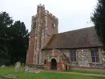 Dorney, Pfarrkirche St. James, erbaut im 12. Jahrhundert (09.09.2024)
