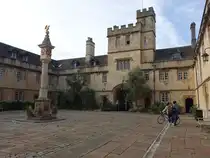 Oxford, Corpus Christi College in der Merton Street, gegr�ndet 1517 (09.09.2024)