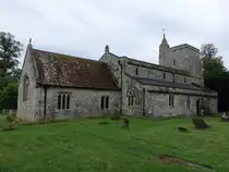 Oakley, Pfarrkirche St. Mary, erbaut im 12. Jahrhundert (10.09.2024)
