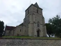 Stone, normannische Pfarrkirche St. John, erbaut ab 1135, Mittelschiff erweitert im 13. Jahrhundert (10.09.2024)