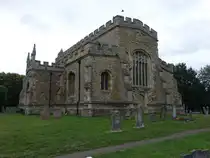 Marston Moretaine, Pfarrkirche St. Mary, erbaut im 15. Jahrhundert (10.09.2024)