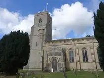 Bardwell, Pfarrkirche St. Peter und Paul, erbaut 1421 (12.09.2024)