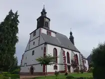 Seelitz, ev. St. Annen Kirche, erbaut von 1516 bis 1529 als sp�tgotische Hallenkirche, von 1769 bis 1771 Umbau in eine barocke Emporenkirche (12.07.2024)