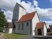 Z�schau, evangelische St. Nicolai Kirche, erbaut um 1150 (13.07.2024)