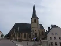 Saarburg-Beurig, Wallfahrtskirche St. Marien, zweischiffige gotische Hallenkirche (03.08.2024)