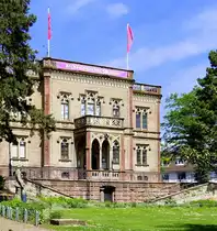 Freiburg, das Colombischl��chen im Stadtzentrum, erbaut 1859-61, beherbergt das Arch�ologiemuseum, Mai 2021