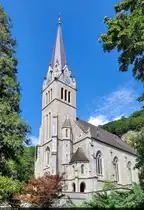 Kathedrale von Liechtenstein bzw. Kirche St. Florin in Vaduz, neogotisch erbaut in den 1870ern.

🕓 1.8.2024 | 16:08 Uhr