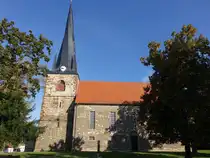 Barnst�dt, evangelische St. Wenzel Kirche, sp�tgotischer Bau, barocker Umbau 1748 (23.09.2024)