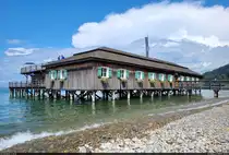 Altes Milit�rbad  Mili  am Bodensee in Bregenz (AT), erbaut 1825.

🕓 2.8.2024 | 12:31 Uhr